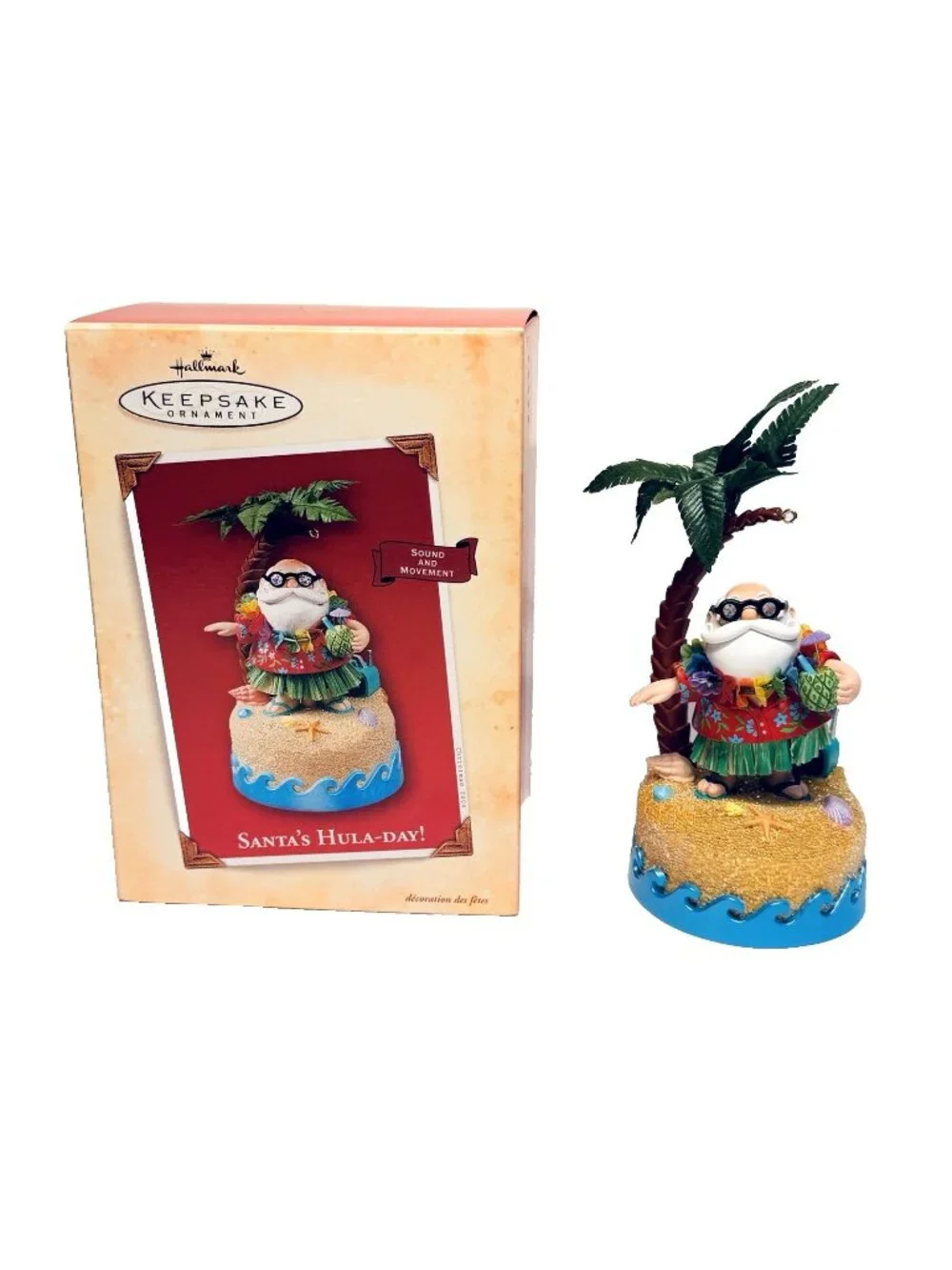Hallmark Keepsake Ornament Santa's Hula-Day 2004 READ